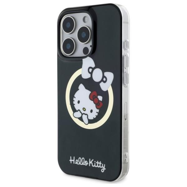 Hello Kitty Hkhmp16Xhflbk Iphone 16 Promax 6,9 Czarny/Black Hardcase Iml Fun Bow Magsafe