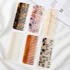 Wide Teeth Acetate Hair Combs Anti-static Hair Comb Portable Makeup Comb Colorful Hairdress Salon Styling Traveling Accessories