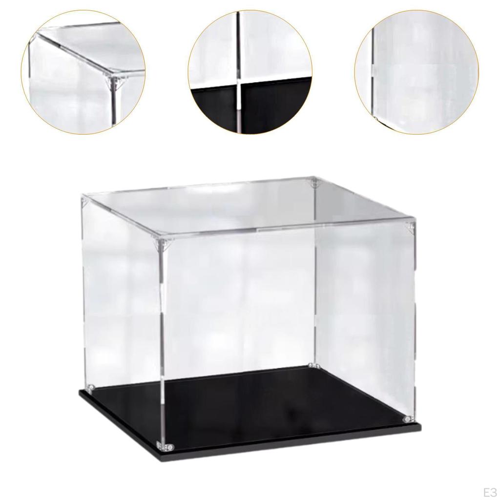 Acrylic Display Case Action Figure Crafts Collection Stand Showcase for Dolls