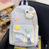 Schoolbag cute contrasting color student travel small schoolbag female dopamine high value children versatile lightweight backpack