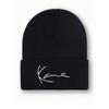 Karl Kani Retro Letter Embroidered Knitted Hat for Men and Women, Acrylic Double Layer Autumn/Winter Warmth Hooded Knitted Hat,