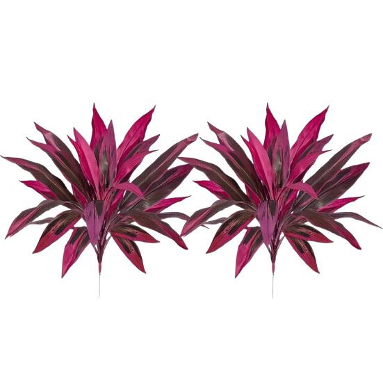 Realistic Artificial Fern And Dragon's Blood Tree Plants, 18 Branches Outdoor UV Resistant Fake Ferns for Garden, Patio, Wedding, Balcony
