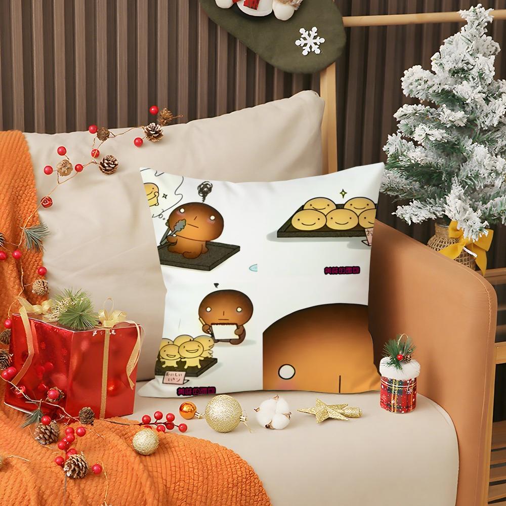 Cartoon Kawaii K-Kogepan Pillow Case Printing Pillowcase Living Room Sofa Cushion Cover Bedroom Room Decor