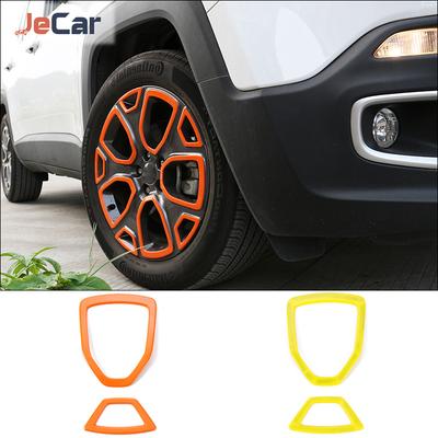 JeCar ABS 1.4 Náboj kola Dekorace Kryt Obložení Samolepky Rám pro Jeep Renegade 2016-2018 Exteriér vozu