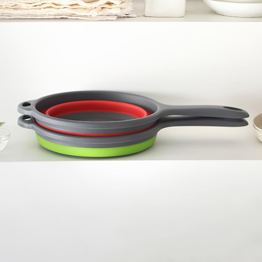 1pc Durable Folding Water Scoop Large Thickened Plastic With Long Handle For Kitchen & Bathroom Use Hair Washing