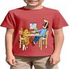 2026 Hot Sale Boys Girls 2-14Y The Garfield Show Cotton TShirt Summer Cartoon Print