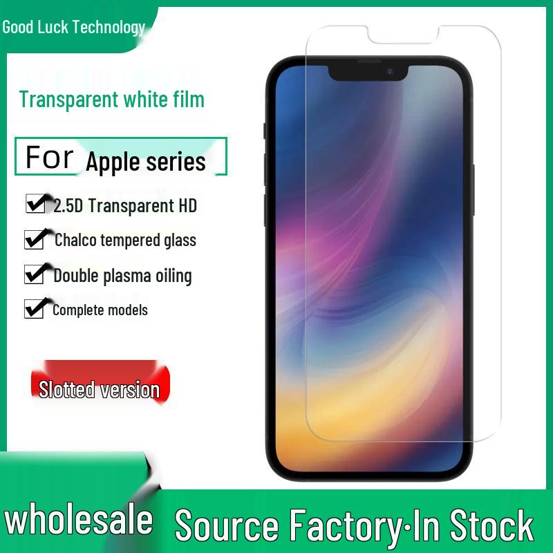 Compatible Tempered Glass for iPhone 13/13 Pro/13 Pro Max/14/X/XR/XS (Non-Full Screen, Notched Model)