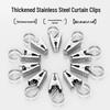 20pcs Stainless Steel Curtain Hooks & Clips - Newcomer 0.01, Free Shipping