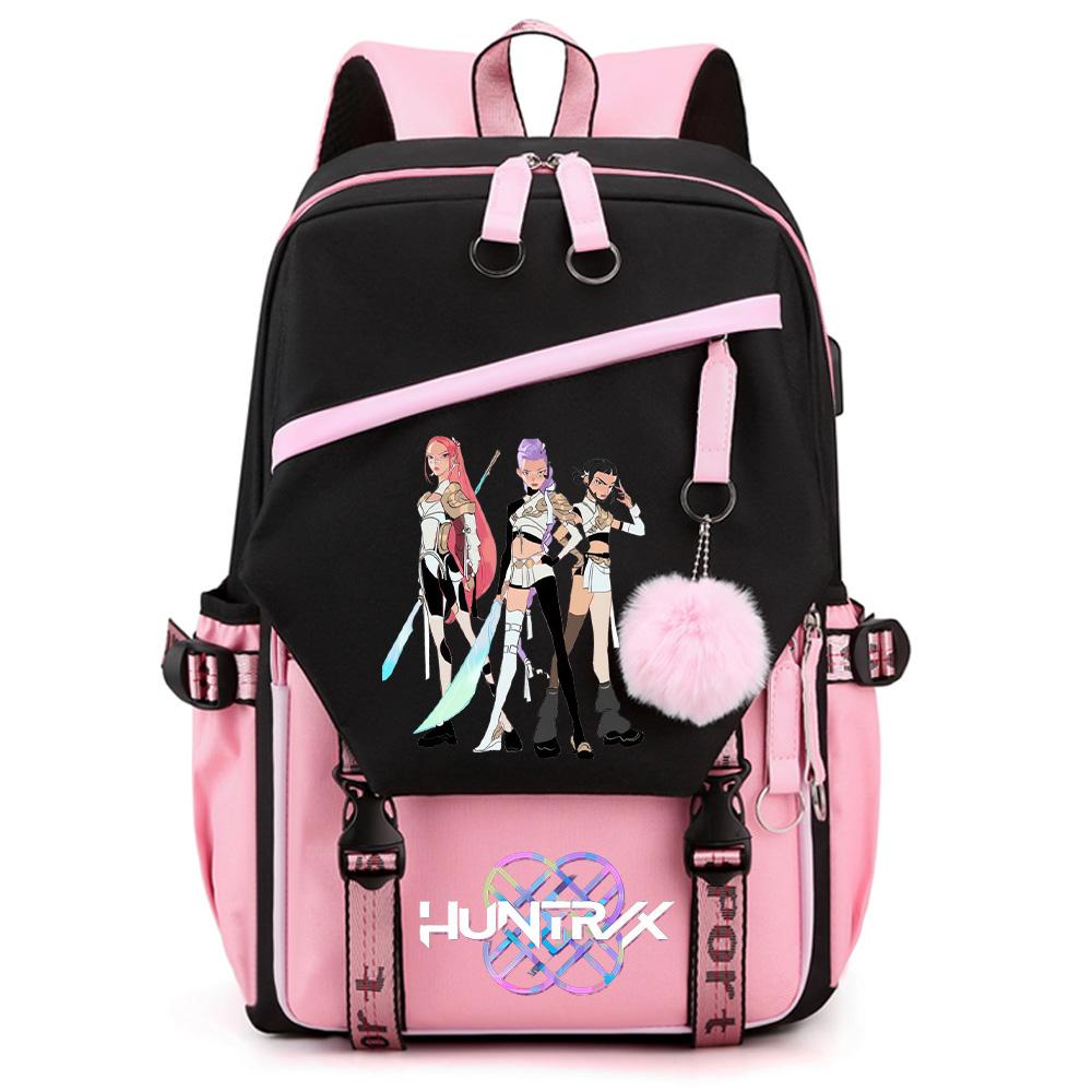Cartoon K-pop Demon Hunters Printed Large Capacity Backpack for Teenger Student Girl Boy Back To School Bookbag Women Waterproof Travel Bag Kid Gift