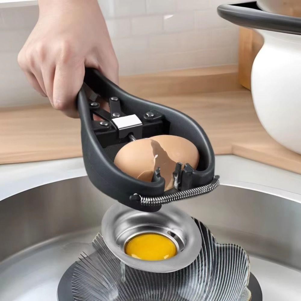 304 Stainless Steel Egg Opener Manual Egg Shell Cutter Effortless Egg Separator  Baking Tool