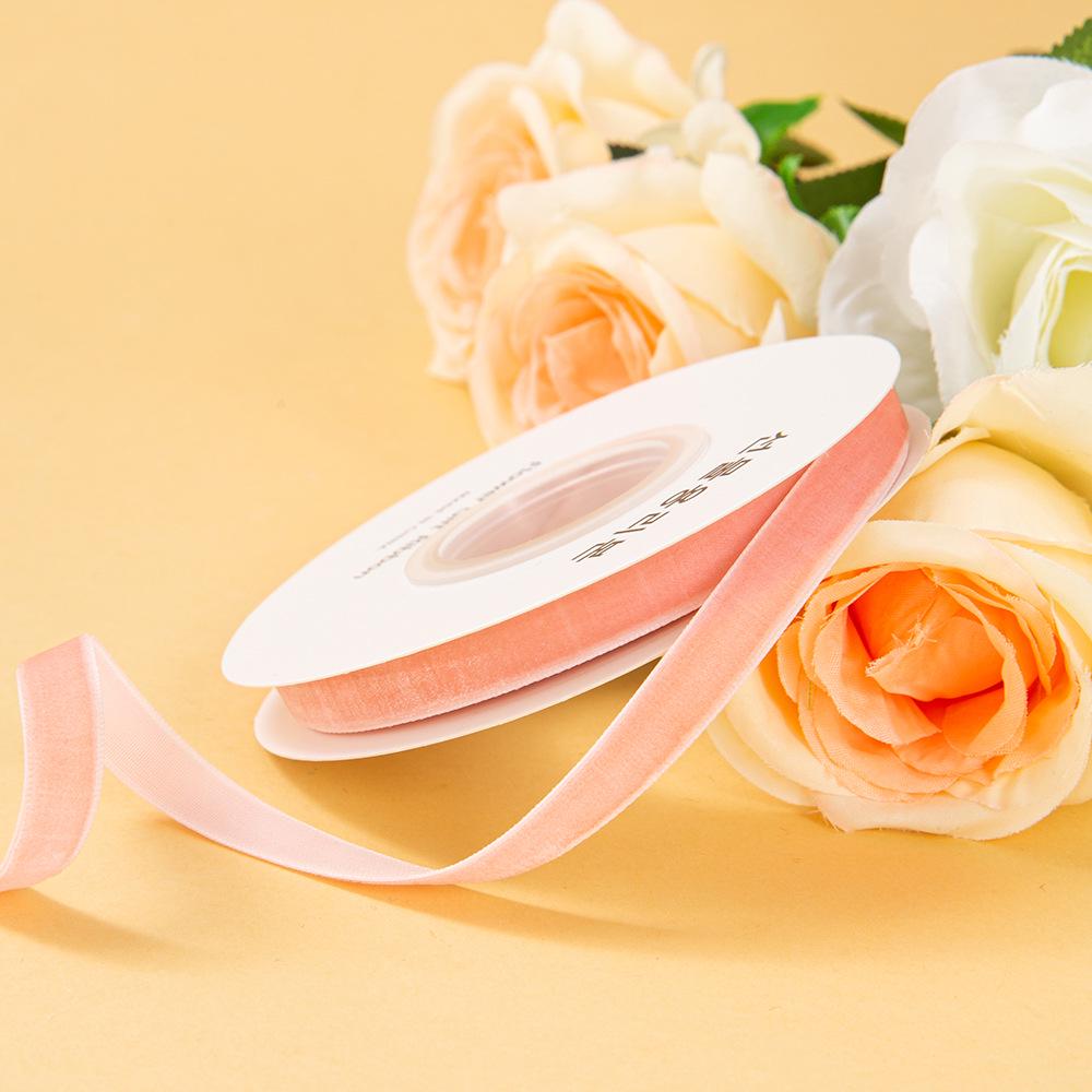 Handmade Gold Velvet Ribbon Bow Hairpin for DIY Holiday Decorations & Floral Packaging