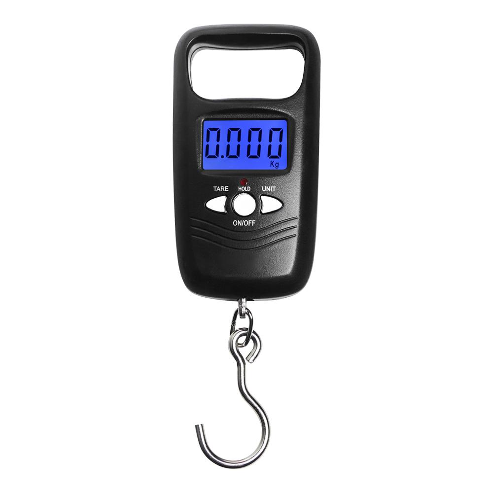 

50kg Hanging Digital Pocket Luggage Scale Hook Weight Mini Hanging Scale Portable LCD ABS Hanging Weighting Fishing Hook Balance