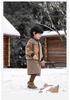 Cardigan Jacquard Britannico Retro per Bambini - Ragazzi e Ragazze Maglieria Autunno/Inverno 2025.