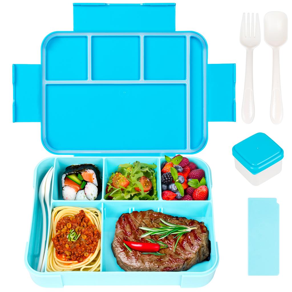 Pudełko na lunch Bento dla Dzieci Dorosłych Studentów Pudełka Bento Pojemniki na Lunch 4-komorowe Pojemniki Bento dla Maluchów do Szkoły lub Przedszkola