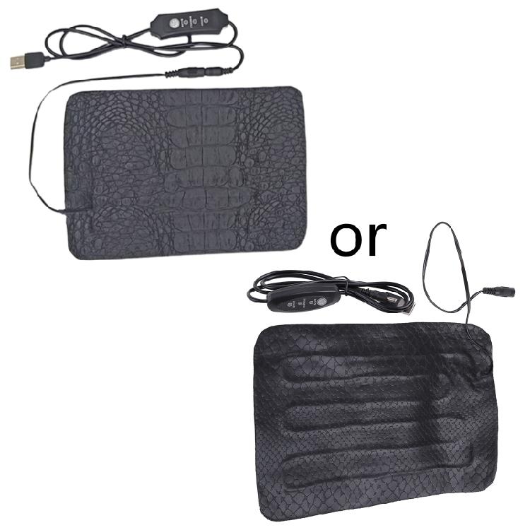 

Leather Heating Mat Pad Electric Heated Carpet USB Power Supply Adjustable Temp S чёрный