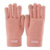 Women Winter Gloves Touch Screen Warm Knitted Gloves Soft Full Finger Thick Gloves for Daily Outings Driving Outdoors