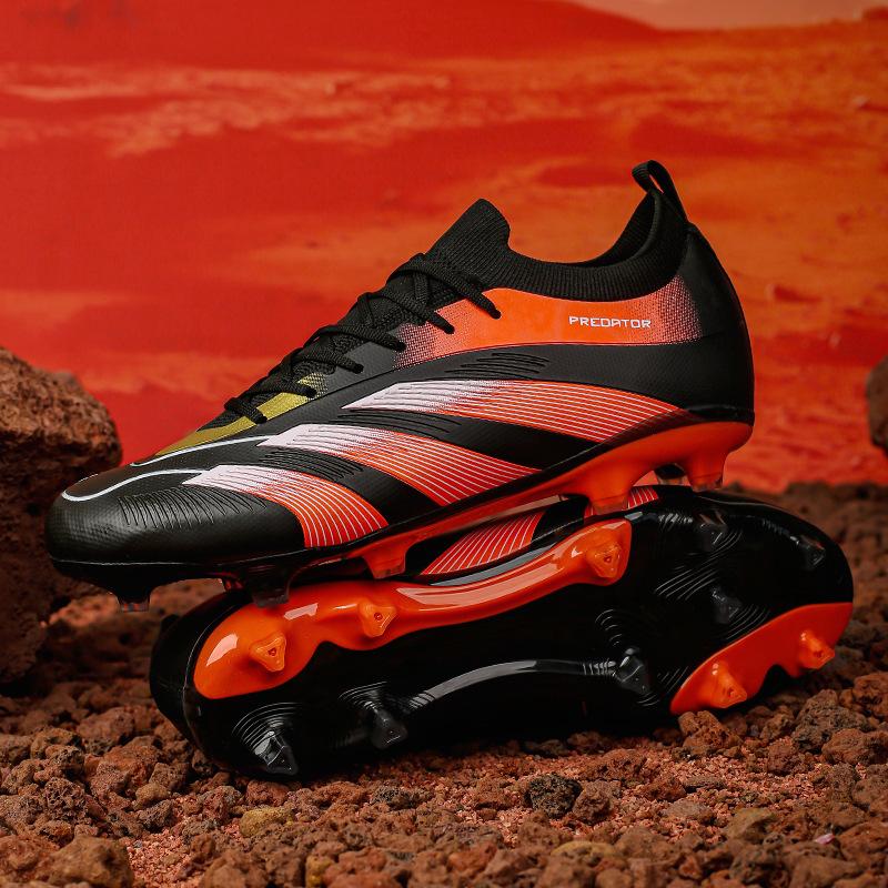 Hot-selling assassin's new nail low-top football shoes men's air cushion fully knitted waterproof Champions League pair available for sale