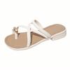 Slippers Women's Summer Wear 2025 New Retro Niche Sandals Korean Version Fairy Flat-bottomed Vacation Seaside Beach Shoes
