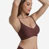 V-neck Seamless Wave Edge Bra - Wire-free, Thin, and Comfortable for Women