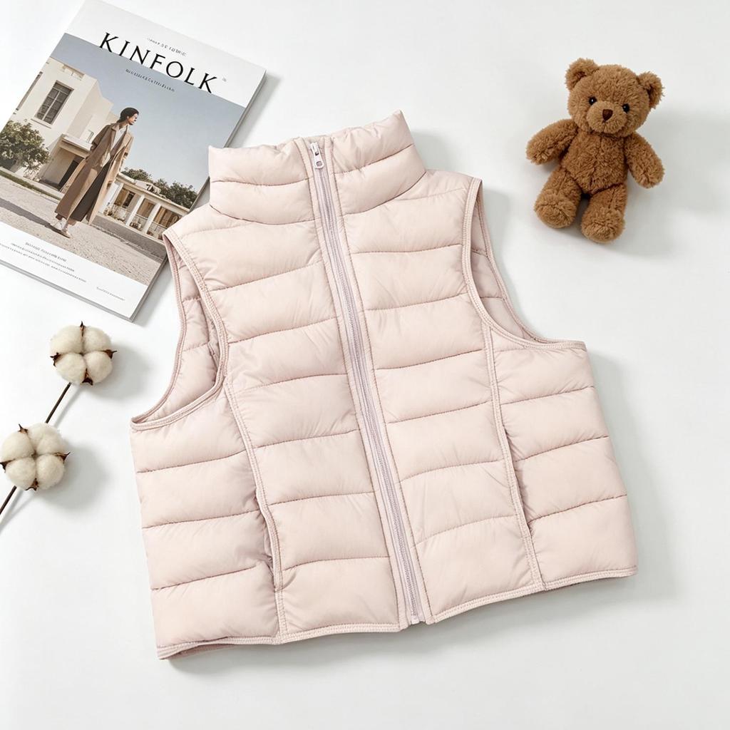 Kinder-Verdickte Stehkragenweste für Herbst & Winter - Leichte Oberbekleidung für Jungen & Mädchen