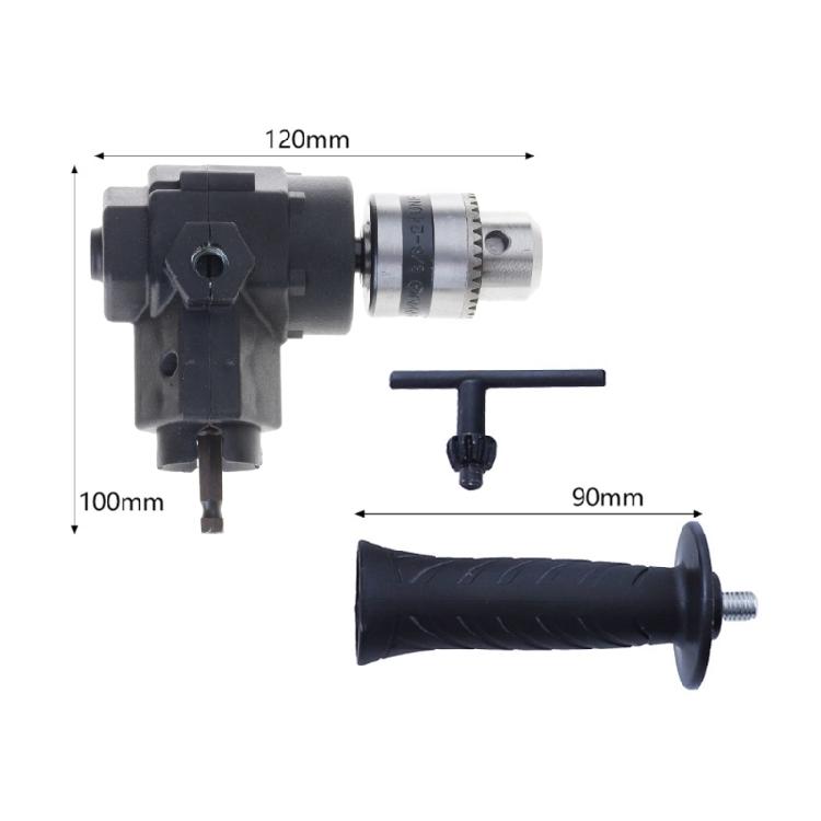 Rechtwinklige Bohrer-Verlängerung für Bohrmaschine, Bohrfutter-Adapter für Wandecken