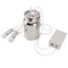 Electric Milker Cow Milking Machine Vacuum Pulsation Silicone Hose Stainless Steel Basket Auto Milker for Cattles