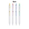 4pcs Aesthetic Gradient Series Gel Pens 0.5mm CS Tip Smooth Writing Black Color Ink Pens with Roller Clip Stationery