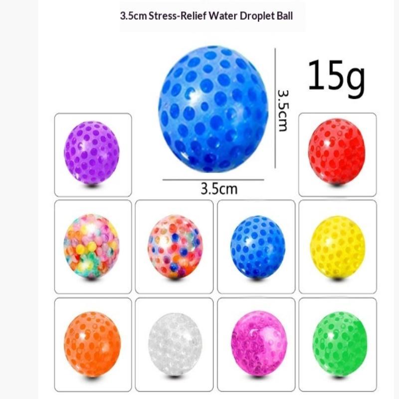 2 Pcs Colorful Fidget Stress Balls Soft Gel Filling Anxiety Relief Perfect For Work Study Home Daily Relaxation