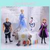 Okouzlující 5ks Sněhová královna Anna Elsa Ledové království 2 Olaf Sven Kristoff Sada akčních figurek