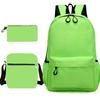 Schulrucksack mit großer Kapazität und Schultergurt; Schüler Drei-teiliges Federmäppchen-Set