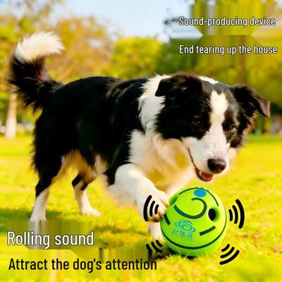 Indestructible Dog Toy Ball - Durable & Self-Entertaining Sound Ball for Small Dogs