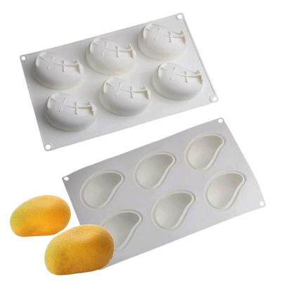 Kreative Obstserie Silikonform Mangoform Zum Backen Schokolade Mousse Kuchen Eis Dessert Antihaft-Backform Kuchen