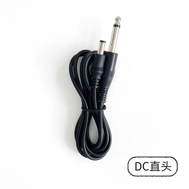 

1.8Meter 6.35 Power Cord Right Angle Clip Cord RCA/DC Cable Line Connector Power Supply Accessory Tattoo Machine Hook Motor Line