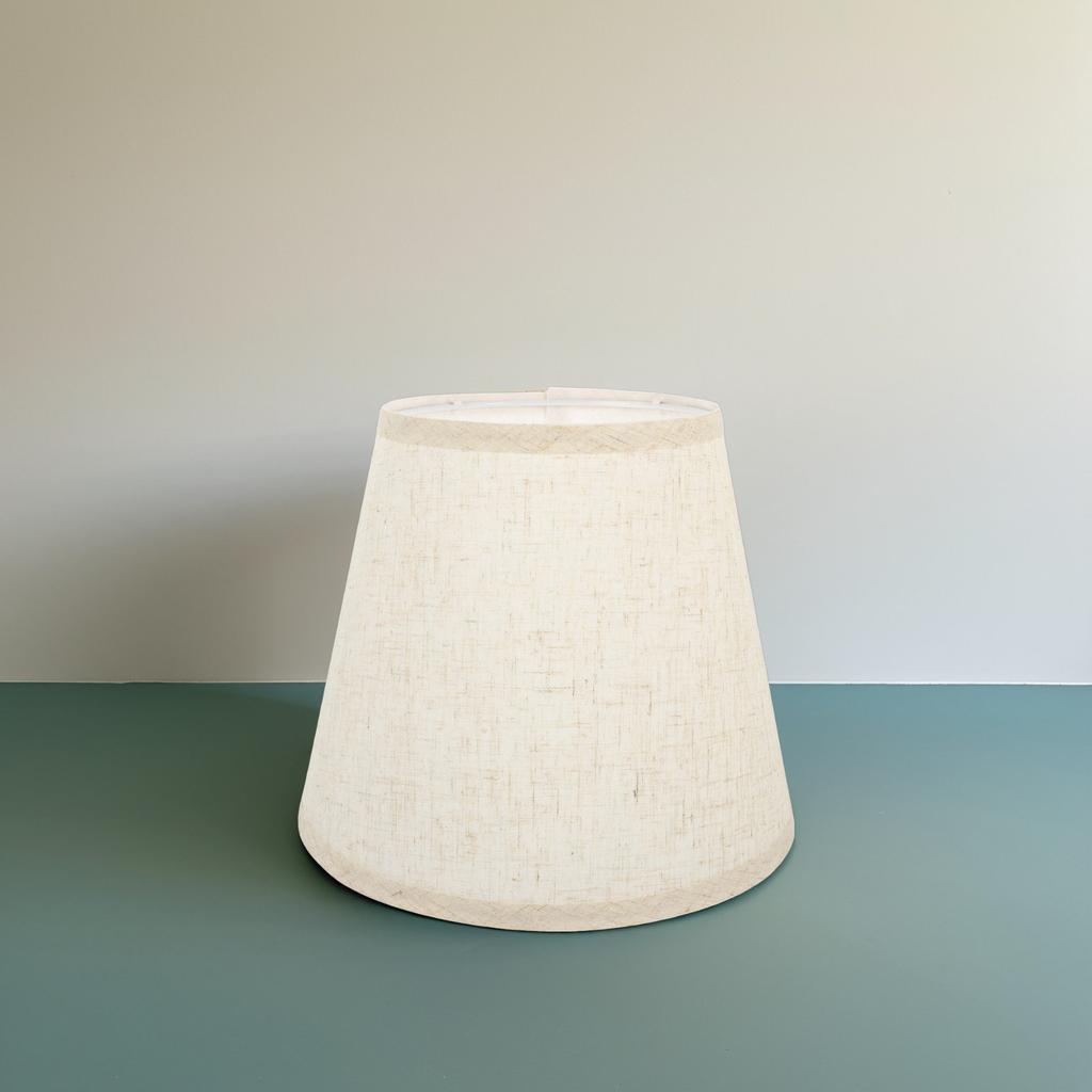 Modern Linen Lamp Shade for Table Lamp Bedside Floor Light Replacement Cloth Cover Half Round Design Soft Light Decorative