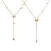 Hot Sale Diamond-encrusted Octagram Stainless Steel Y-Chain Plated 18K Gold Waterproof Necklace Light Luxury Premium Accessories Women