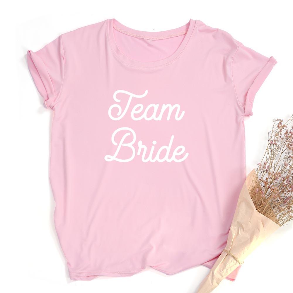 Bride Bachelorette Party Brides Team Maid Of Summer Women T Shirt Casual Wedding Female Tops
