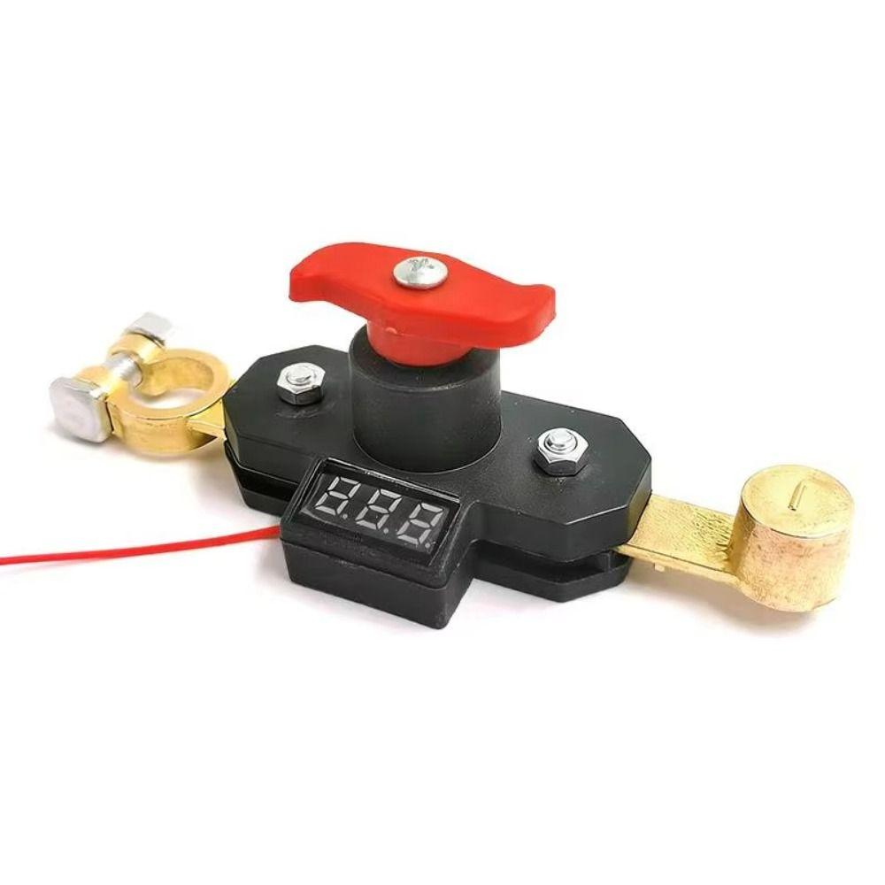 Digital Voltage Display Battery Safety Cut-off Switch Power Disconnect Switch  Truck Battery