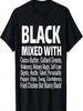 Mixed Race Black History No Justice No Peace T-Shirt