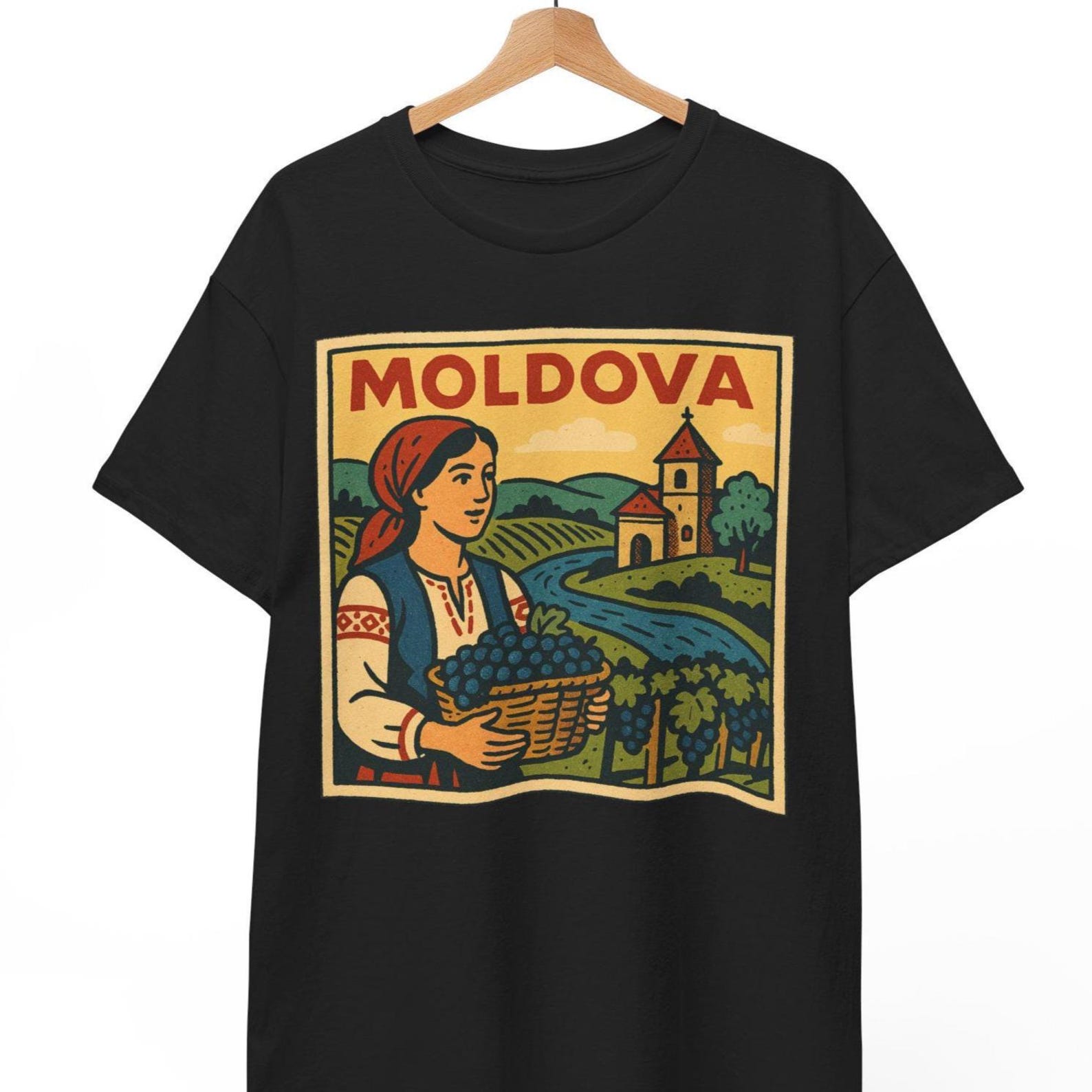 Moldova Retro Comic T-Shirt: Vintage Pop Art Graphic Tee S
