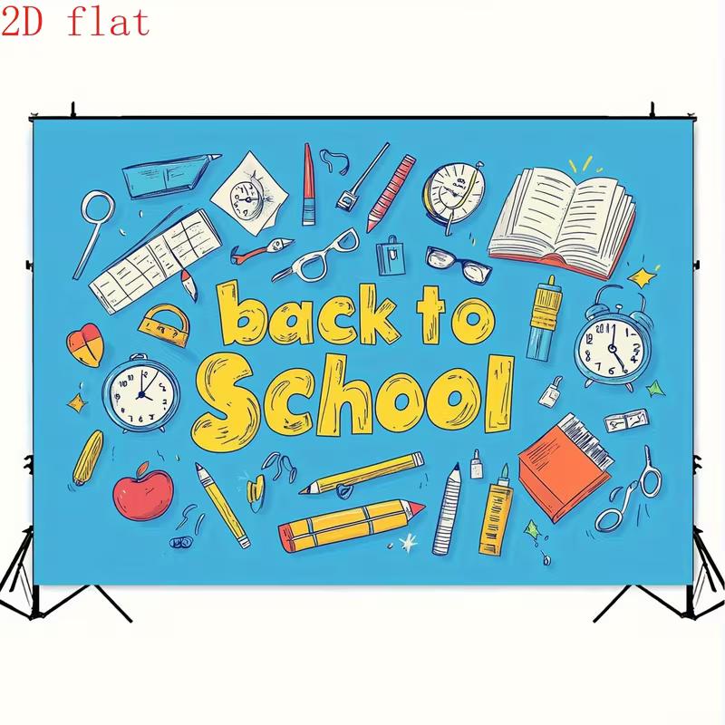 2D Back to School Classroom Decoration Photo Banner