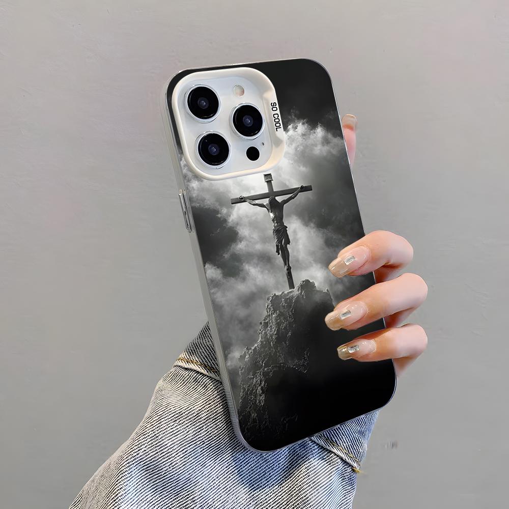 

Orthodox Cross Icon Phone Case For IPhone 17 Pro Max 15 Pro 16 14 Plus 12 13 Mini 11 Pro Shockproof Colorful Cover iPhone 15 Pro Max