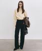 Nigaennikol Minimal Classic Pintuck Slacks_Black