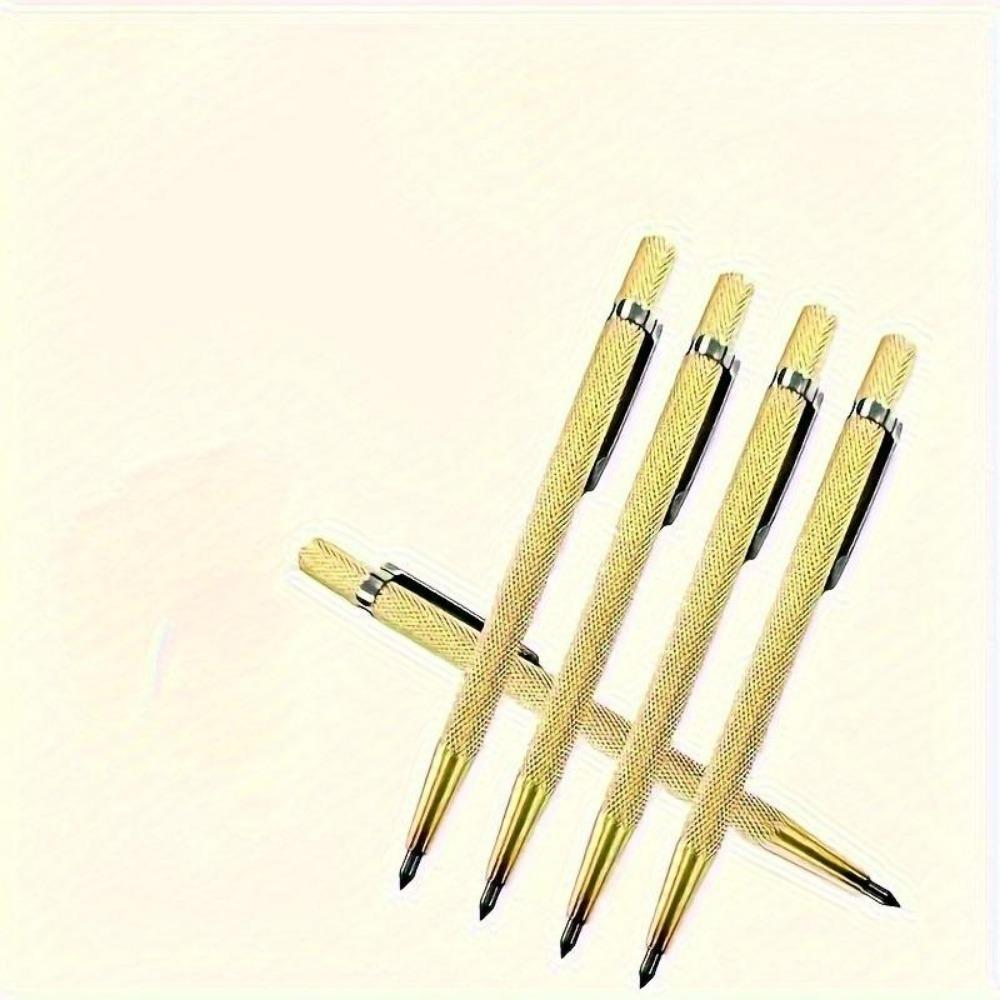 Stylo de marquage en alliage d'acier tungstène 5/10 pièces - Convient pour les surfaces en céramique, verre, métal et marbre