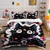 **Mystic Cat Adventure Set Design** Exquisite Three-Piece Bedding Set Gift For Kids And Adults