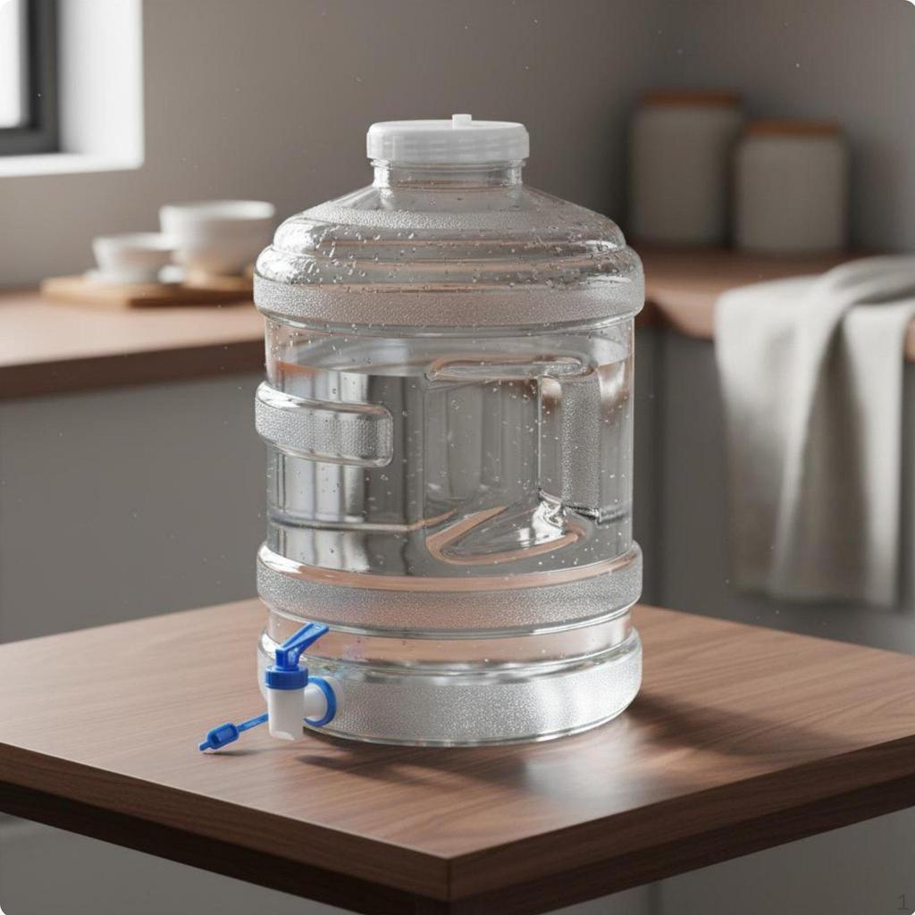 Wide Mouth Water Storage Bucket Leakproof Spigot Dispenser Jug with Tap Food Grade Material