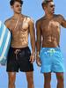 Men's Quick-Dry Ice Silk Beach Shorts - Casual Loose Fit, Trendy 5-Point Surf & Swim Trunks