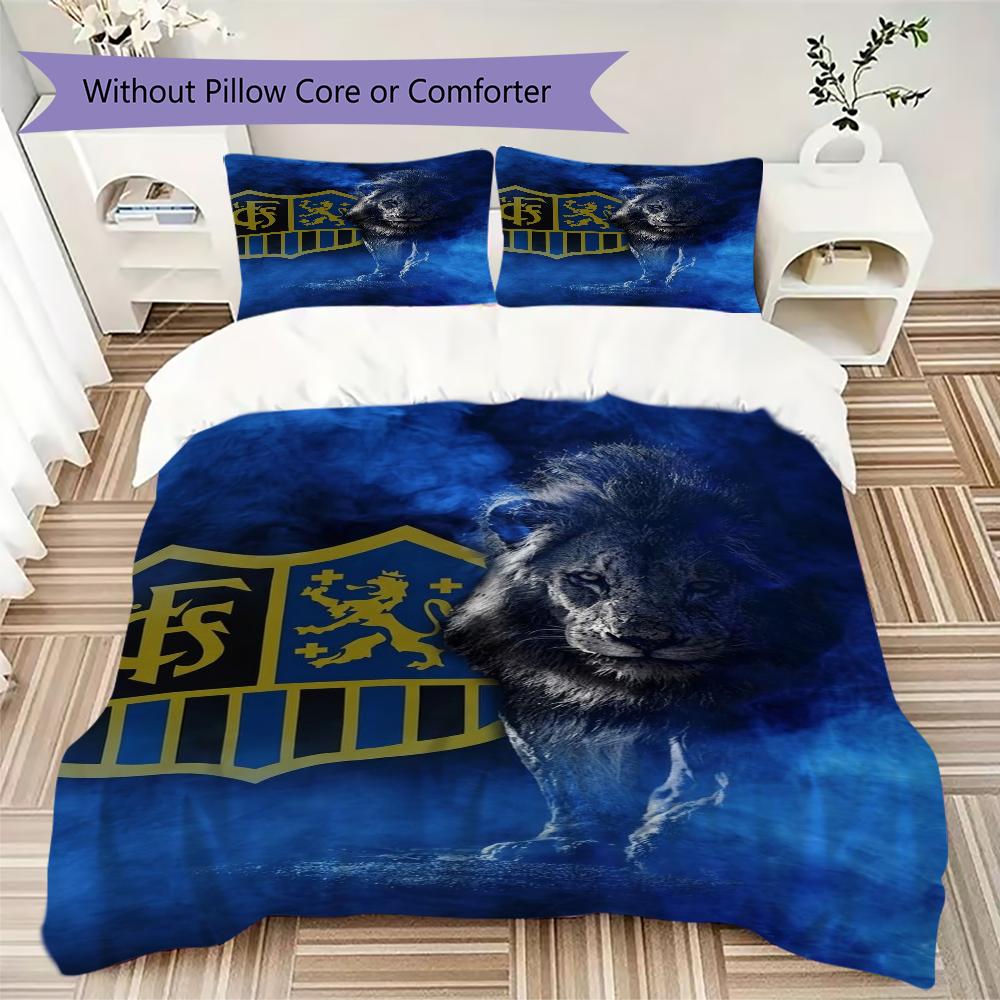 1 FC Saarbrücken Pattern Bedding Uilt Set Uilt Cover Pillowcase Home Decoration Birthday Gift (1 * Duvet Cover + 2 * Pillowcase Without Core)