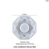 Crystal Epoxy Irregular Shape Flower Candle Holder Silicone Mold