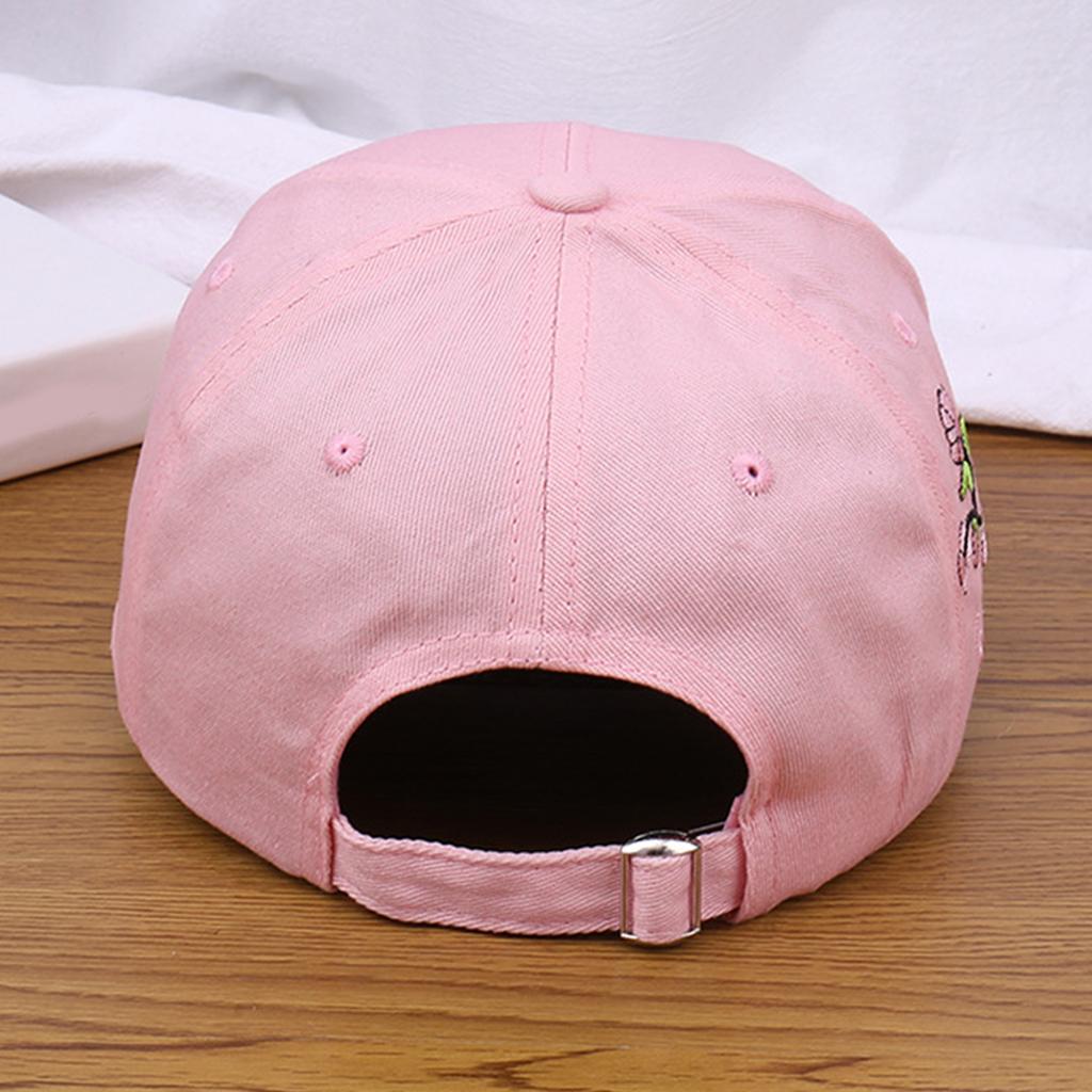 Embroidery Blossom Baseball Hat for Girl Long Brims Soft Fisherman Hat Teens Sunproof Peaked Hat Adjust Sun Hat