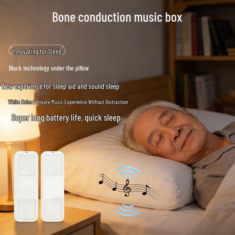

Black Tech Bluetooth Bone Conduction Headphones with Music Timer - Model GCD2 Bluetooth Speaker білий